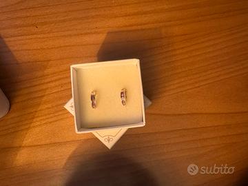 Coppia Hoop Baguette Amabile fucsia