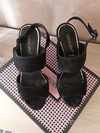 sandali donna con tacco in sughero 