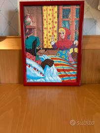 Quadro - Puzzle. Tena Cappuccetto rosso.