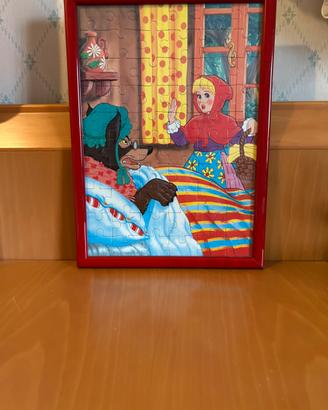 Quadro - Puzzle. Tena Cappuccetto rosso.