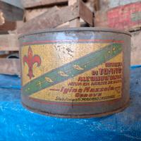 Scatola latta vintage VENTRESCA TONNO MAZZOLA