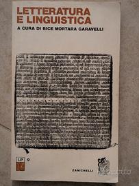 LETTERATURA E LINGUISTICA - MORTARA GARAVELLI