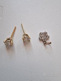 orecchini pendente oro 18k