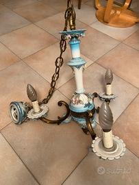 Lampadario ceramica lavorato