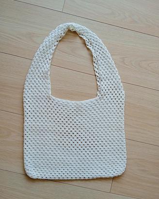 Borsa a Tracolla / Tote Bag in Uncinetto Cotone