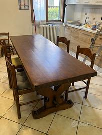 Tavolo legno massello 200x72