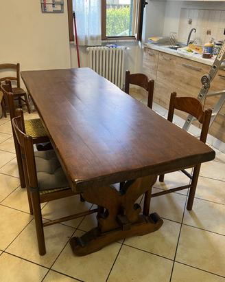 Tavolo legno massello 200x72