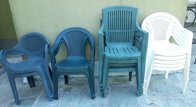 Sedie plastica da giardino
