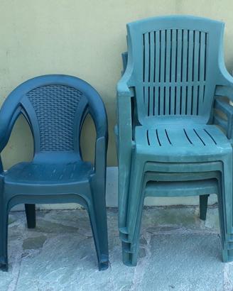 Sedie plastica da giardino