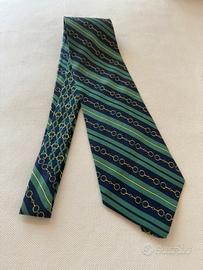 Cravatta in seta Enrico Coveri Vintage Nos verde