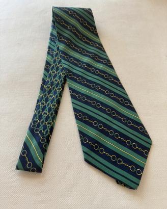 Cravatta in seta Enrico Coveri Vintage Nos verde