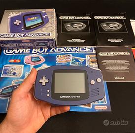 Nintendo Gameboy Advance Viola Completo di Tutti i