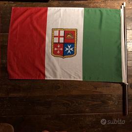 Bandiera con asta acciaio inox