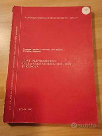 Libro I dati pluviometrici serie storica di Genova