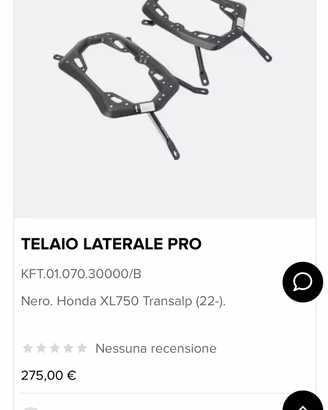 Telai per valigie Sw-Motech Honda Transalp 750
