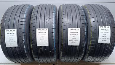 4 GOMME 245 45 19 MICHELIN NUOVE RIF3505
