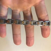 Bracciale estensibile componibile in acciaio