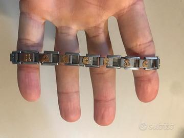 Bracciale estensibile componibile in acciaio