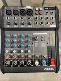 PROEL M-6 mixer 6 canali con effetti