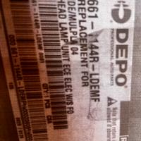 Fari anteriori Fiat Idea in confezione DEPO