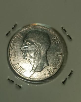 MONETA 5 LIRE 1937 IN ARGENTO 