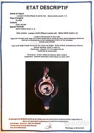 Greco antico - Lampada ad olio antica con vernice 