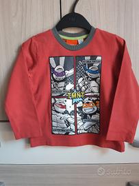 Maglietta maniche lunghe bambino Tartarughe Ninja