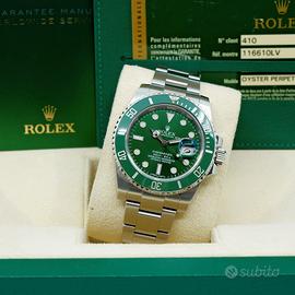 ROLEX SUBMARINER 116610LV HULK 2012 ECCELLENTE 