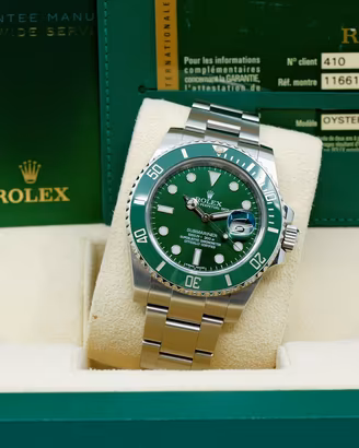ROLEX SUBMARINER 116610LV HULK 2012 ECCELLENTE 