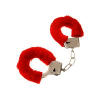 Manette pelose rosse giocattolo