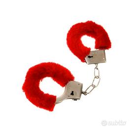 Manette pelose rosse giocattolo