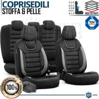 SET COPRISEDILI Auto Pelle Pu e Effetto Alcantara