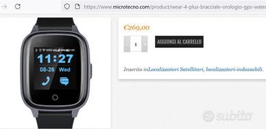 OROLOGIO GPS TRACKER WEAR-4 PLUS