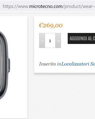 OROLOGIO GPS TRACKER WEAR-4 PLUS