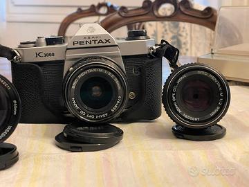 Asahi Pentax K1000 completa di ottiche
