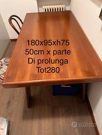 Tavolo noce allungabile