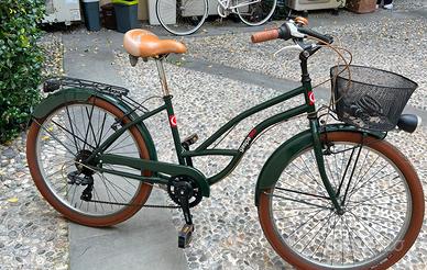 Bicicletta Unisex gaspa bici colore verde scuro