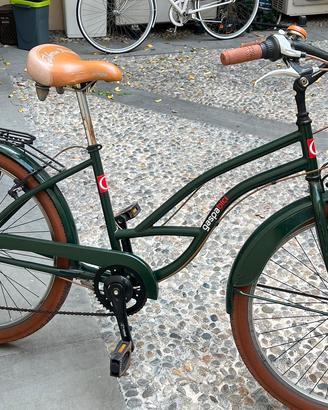 Bicicletta Unisex gaspa bici colore verde scuro