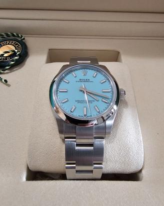 Rolex O.P. 31mm Ref. 277200 NUOVO turchese tiffany