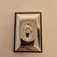 Rubrica vintage in lamina argentata