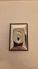 Rubrica vintage in lamina argentata