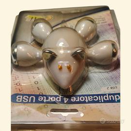 Raro Hub USB topolino vintage Golden Hill nuovo