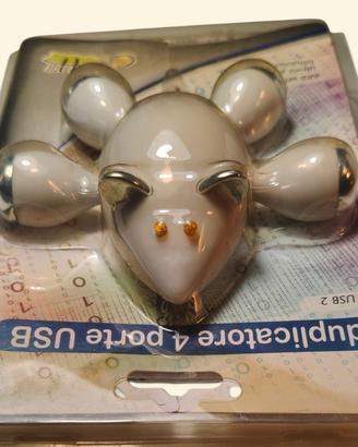 Raro Hub USB topolino vintage Golden Hill nuovo