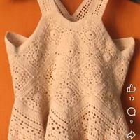 top fatto a mano uncinetto 