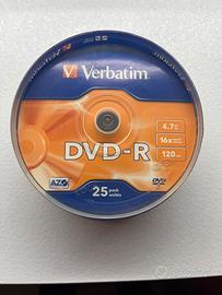 DVD-R vergini, 3 pacchi  da 25 unità ciascuno