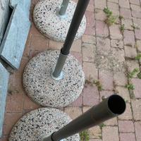 Base in cemento per ombrelloni da esterno