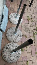 Base in cemento per ombrelloni da esterno