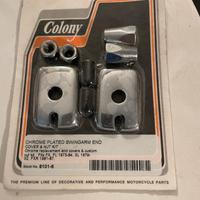 Kit terminale Cromato con dadi per Harley Davidson