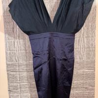 Vestito Pinko Elegante Blu Scuro e Viola
