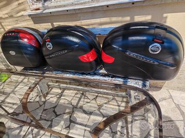 tdm 900  tris valigie moto Givi